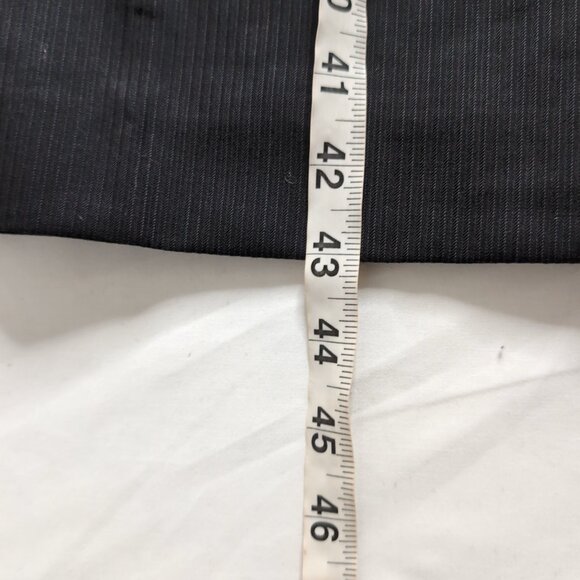 DKNY Men's Black Striped Dress Pants 100% Wool, Size 36 - Picture 6 of 6